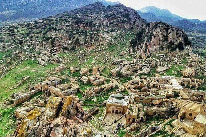 Out of time Berber villages Tekrouna and Zriba Alia - Jeradou, a hilltop view over the Sahel